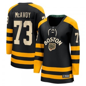 Breakaway Fanatics Branded Women's Charlie McAvoy Black 2023 Winter Classic Jersey - NHL Boston Bruins