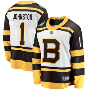 Breakaway Fanatics Branded Adult Eddie Johnston White 2019 Winter Classic Jersey - NHL Boston Bruins