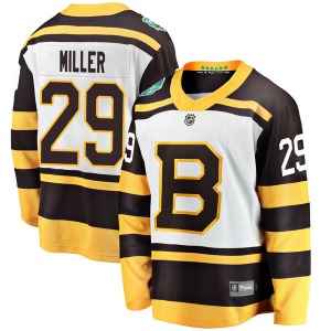 Breakaway Fanatics Branded Adult Jay Miller White 2019 Winter Classic Jersey - NHL Boston Bruins