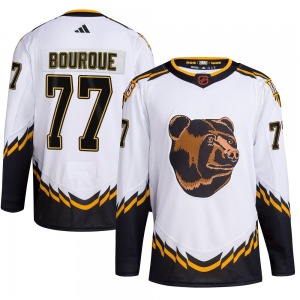 Authentic Adidas Youth Ray Bourque White Reverse Retro 2.0 Jersey - NHL Boston Bruins