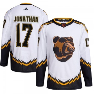 Authentic Adidas Youth Stan Jonathan White Reverse Retro 2.0 Jersey - NHL Boston Bruins