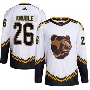 Authentic Adidas Youth Mike Knuble White Reverse Retro 2.0 Jersey - NHL Boston Bruins