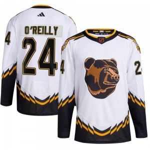 Authentic Adidas Youth Terry O'Reilly White Reverse Retro 2.0 Jersey - NHL Boston Bruins