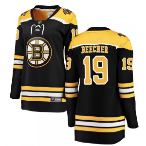 Breakaway Fanatics Branded Women's Johnny Beecher Black Home Jersey - NHL Boston Bruins
