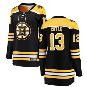 Breakaway Fanatics Branded Women's Charlie Coyle Black Home Jersey - NHL Boston Bruins