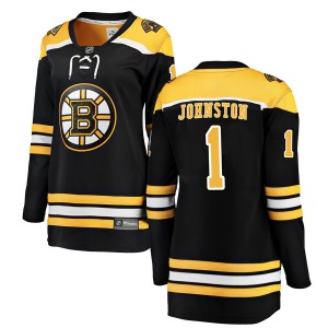 Breakaway Fanatics Branded Women's Eddie Johnston Black Home Jersey - NHL Boston Bruins
