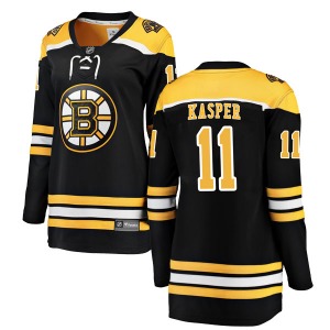 Breakaway Fanatics Branded Women's Steve Kasper Black Home Jersey - NHL Boston Bruins