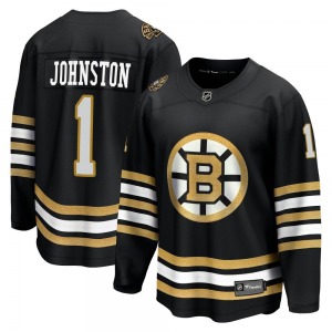 Premier Fanatics Branded Adult Eddie Johnston Black Breakaway 100th Anniversary Jersey - NHL Boston Bruins