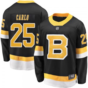 Premier Fanatics Branded Youth Brandon Carlo Black Breakaway Alternate Jersey - NHL Boston Bruins
