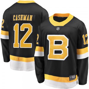 Premier Fanatics Branded Youth Wayne Cashman Black Breakaway Alternate Jersey - NHL Boston Bruins