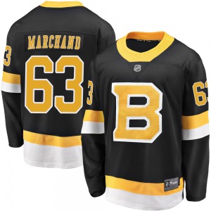 Premier Fanatics Branded Youth Brad Marchand Black Breakaway Alternate Jersey - NHL Boston Bruins