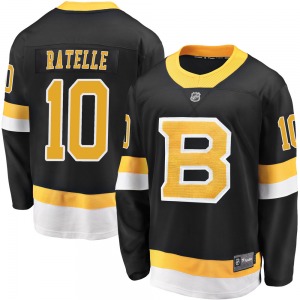 Premier Fanatics Branded Youth Jean Ratelle Black Breakaway Alternate Jersey - NHL Boston Bruins