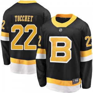 Premier Fanatics Branded Youth Rick Tocchet Black Breakaway Alternate Jersey - NHL Boston Bruins