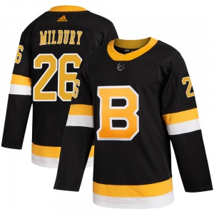 Authentic Adidas Adult Mike Milbury Black Alternate Jersey - NHL Boston Bruins