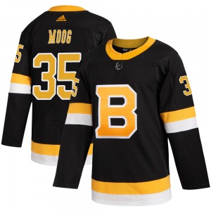 Authentic Adidas Adult Andy Moog Black Alternate Jersey - NHL Boston Bruins