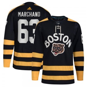 Authentic Adidas Adult Brad Marchand Black 2023 Winter Classic Jersey - NHL Boston Bruins