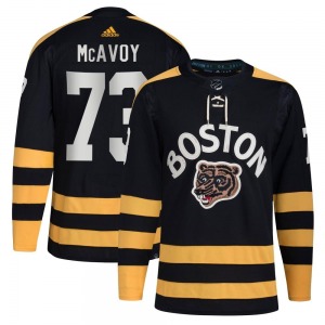 Authentic Adidas Adult Charlie McAvoy Black 2023 Winter Classic Jersey - NHL Boston Bruins