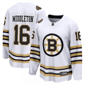 Premier Fanatics Branded Adult Rick Middleton White Breakaway 100th Anniversary Jersey - NHL Boston Bruins