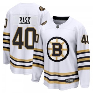 Premier Fanatics Branded Adult Tuukka Rask White Breakaway 100th Anniversary Jersey - NHL Boston Bruins