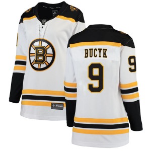 Breakaway Fanatics Branded Women's Johnny Bucyk White Away Jersey - NHL Boston Bruins