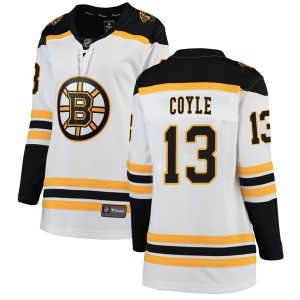 Breakaway Fanatics Branded Women's Charlie Coyle White Away Jersey - NHL Boston Bruins