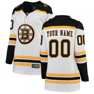 Breakaway Fanatics Branded Women's Custom White Away Jersey - NHL Boston Bruins