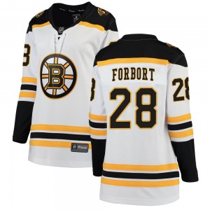 Breakaway Fanatics Branded Women's Derek Forbort White Away Jersey - NHL Boston Bruins
