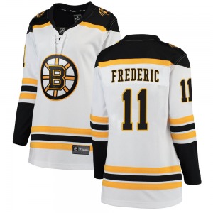 Breakaway Fanatics Branded Women's Trent Frederic White Away Jersey - NHL Boston Bruins