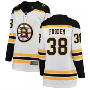 Breakaway Fanatics Branded Women's Jesper Froden White Away Jersey - NHL Boston Bruins