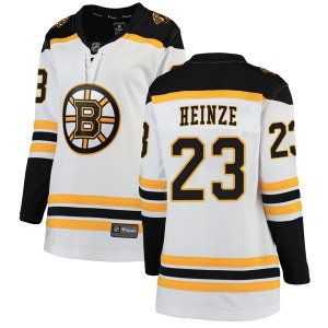 Breakaway Fanatics Branded Women's Steve Heinze White Away Jersey - NHL Boston Bruins