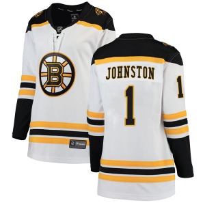 Breakaway Fanatics Branded Women's Eddie Johnston White Away Jersey - NHL Boston Bruins