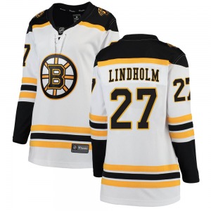 Breakaway Fanatics Branded Women's Hampus Lindholm White Away Jersey - NHL Boston Bruins