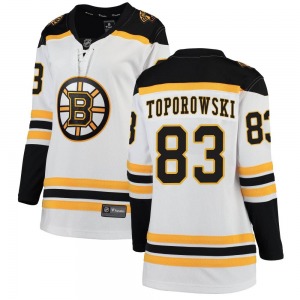 Breakaway Fanatics Branded Women's Luke Toporowski White Away Jersey - NHL Boston Bruins