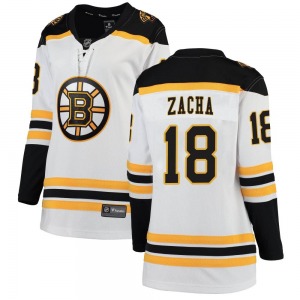 Breakaway Fanatics Branded Women's Pavel Zacha White Away Jersey - NHL Boston Bruins
