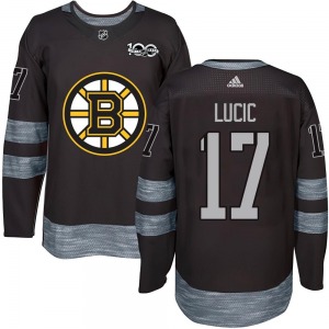 Authentic Youth Milan Lucic Black 1917-2017 100th Anniversary Jersey - NHL Boston Bruins