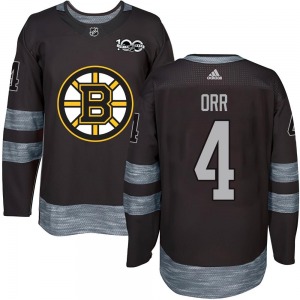 Authentic Youth Bobby Orr Black 1917-2017 100th Anniversary Jersey - NHL Boston Bruins
