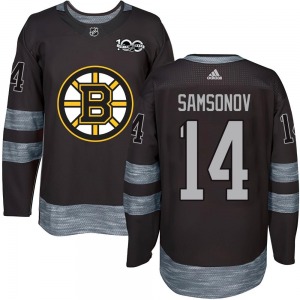 Authentic Youth Sergei Samsonov Black 1917-2017 100th Anniversary Jersey - NHL Boston Bruins