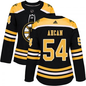 Authentic Adidas Women's Jack Ahcan Black Home Jersey - NHL Boston Bruins
