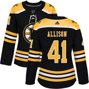 Authentic Adidas Women's Jason Allison Black Home Jersey - NHL Boston Bruins