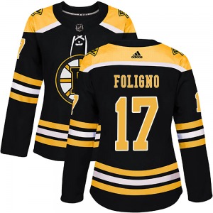 Authentic Adidas Women's Nick Foligno Black Home Jersey - NHL Boston Bruins
