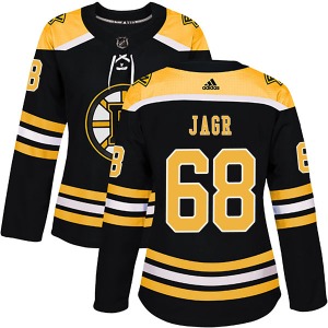 Authentic Adidas Women's Jaromir Jagr Black Home Jersey - NHL Boston Bruins