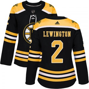 Authentic Adidas Women's Tyler Lewington Black Home Jersey - NHL Boston Bruins