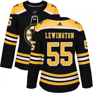 Authentic Adidas Women's Tyler Lewington Black Home Jersey - NHL Boston Bruins