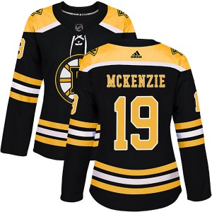 Authentic Adidas Women's Johnny Mckenzie Black Home Jersey - NHL Boston Bruins