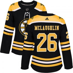 Authentic Adidas Women's Marc McLaughlin Black Home Jersey - NHL Boston Bruins