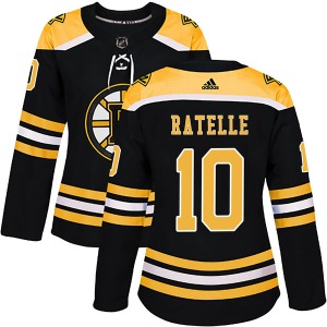 Authentic Adidas Women's Jean Ratelle Black Home Jersey - NHL Boston Bruins