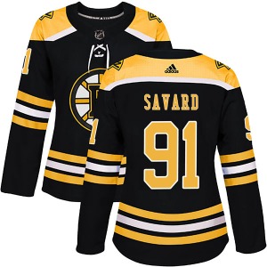 Authentic Adidas Women's Marc Savard Black Home Jersey - NHL Boston Bruins