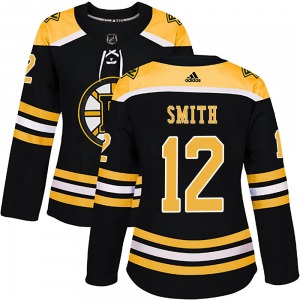 Authentic Adidas Women's Craig Smith Black Home Jersey - NHL Boston Bruins