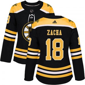 Authentic Adidas Women's Pavel Zacha Black Home Jersey - NHL Boston Bruins