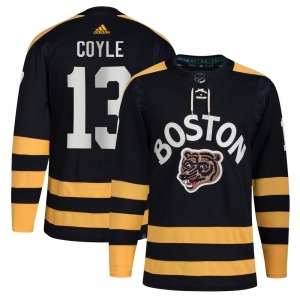 Authentic Adidas Youth Charlie Coyle Black 2023 Winter Classic Jersey - NHL Boston Bruins